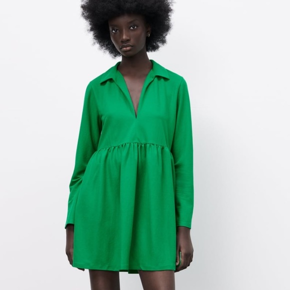 Zara short voluminous dress